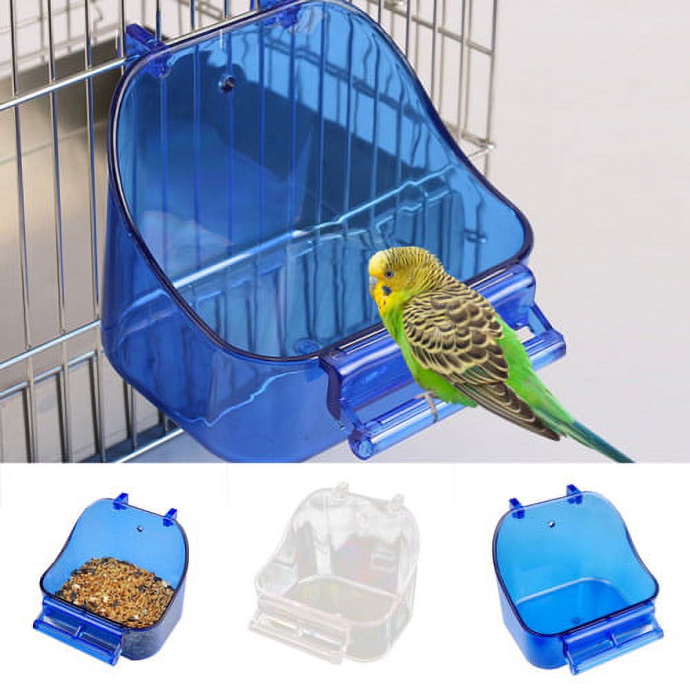 Cheers.US Bird Bath Box Non-slip Multi-functional Plastic Standing Pole Design Bird Cage Accessory,Non-slip, Easy Hanging,for Small Birds, Canary, Budgerigar, Cockatiel and So On